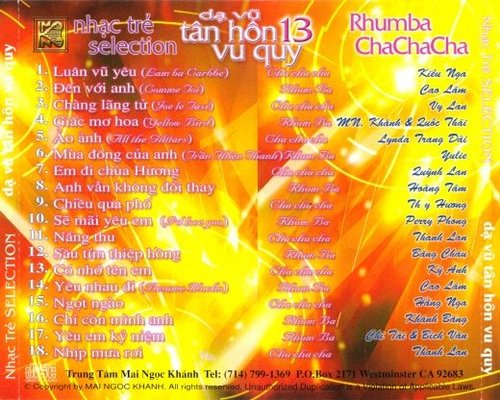 Mai Ngọc Khánh CD - Dạ Vũ Tân Hôn, Vu Quy 13