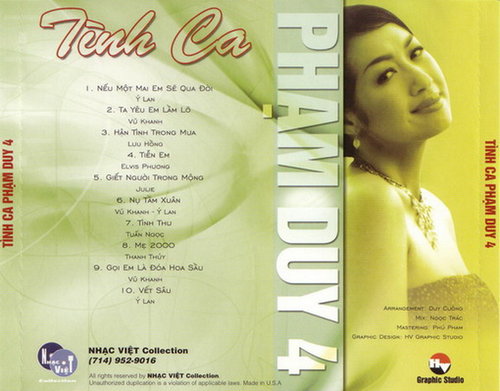 Nhạc Việt CD - Tình Ca Phạm Duy 4