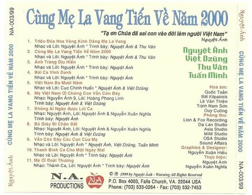 Nguyệt Ánh CD - Cùng Mẹ La Vang Tiến Về Năm 2000