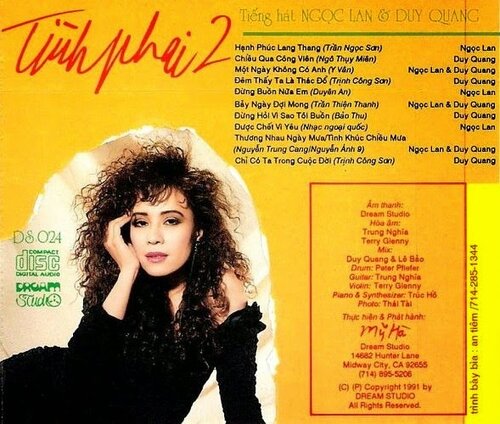 Dream Studio CD 024 - Duy Quang, Ngọc Lan - Tình Phai 2